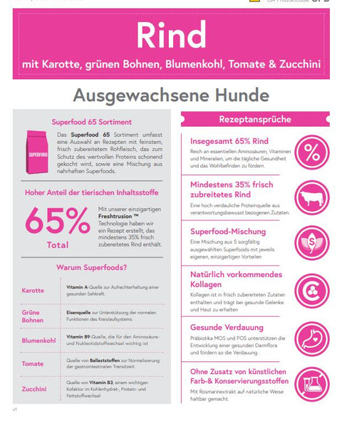 Still Nature | 65% Angus Rind mit Superfoods