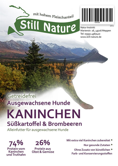 Still Nature | Kaninchen & Pute mit Süßkartoffeln & Brombeeren