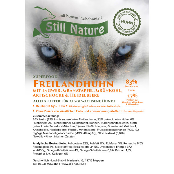 PROBE | Still Nature | 65% Freiland Huhn mit Superfoods